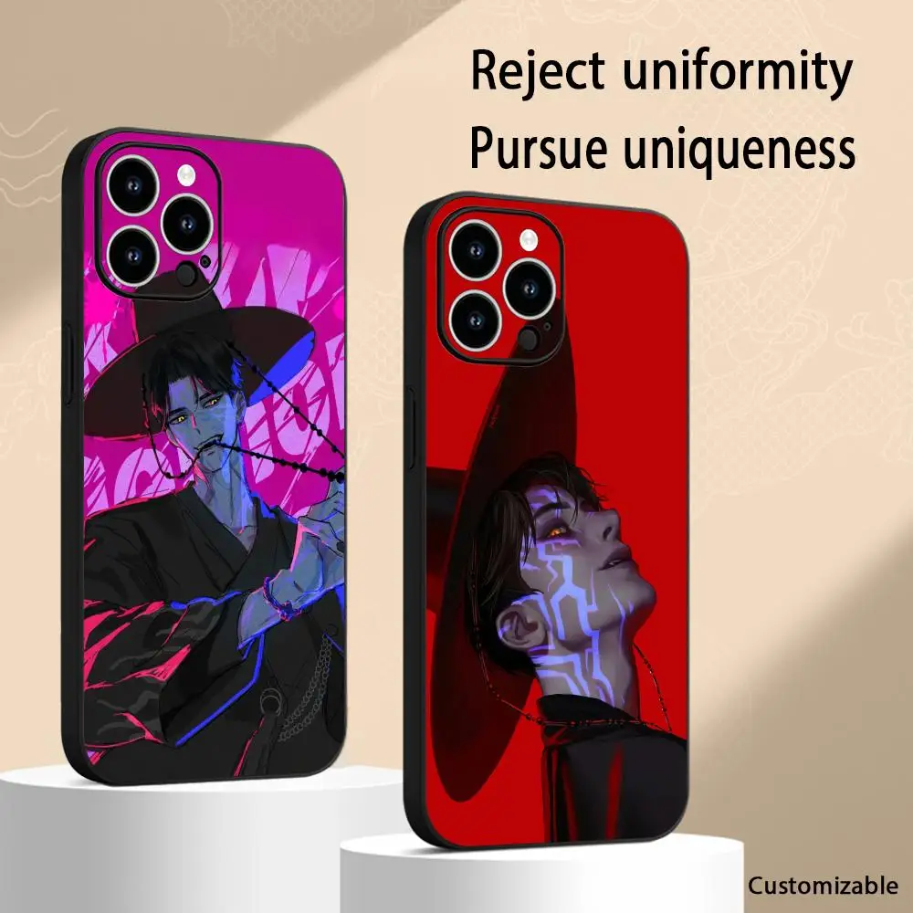 Чехол для телефона Demon Hunters Jinu с корейскими комиксами для iPhone 16, 16e, 15, 14, 13, 12, 11 Plus Mini Pro Max, мягкий черный противоударный чехол Чехол для телефона Demon Hunters Jinu с корейскими комиксами для iPhone 16, 16e, 15, 14, 13, 12, 11 Plus Mini Pro Max, мягкий черный противоударный чехол