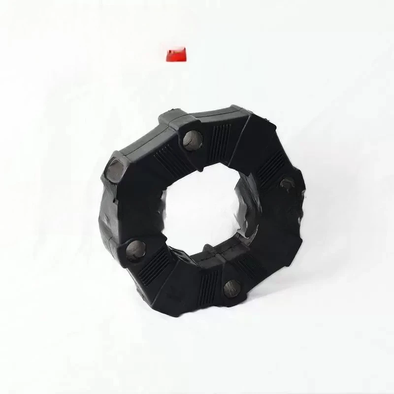 Rubber Coupling Element, Flexible Spider Coupling Insert for Air Compressor, Black Rubber Shock Absorber for Motor Pump
