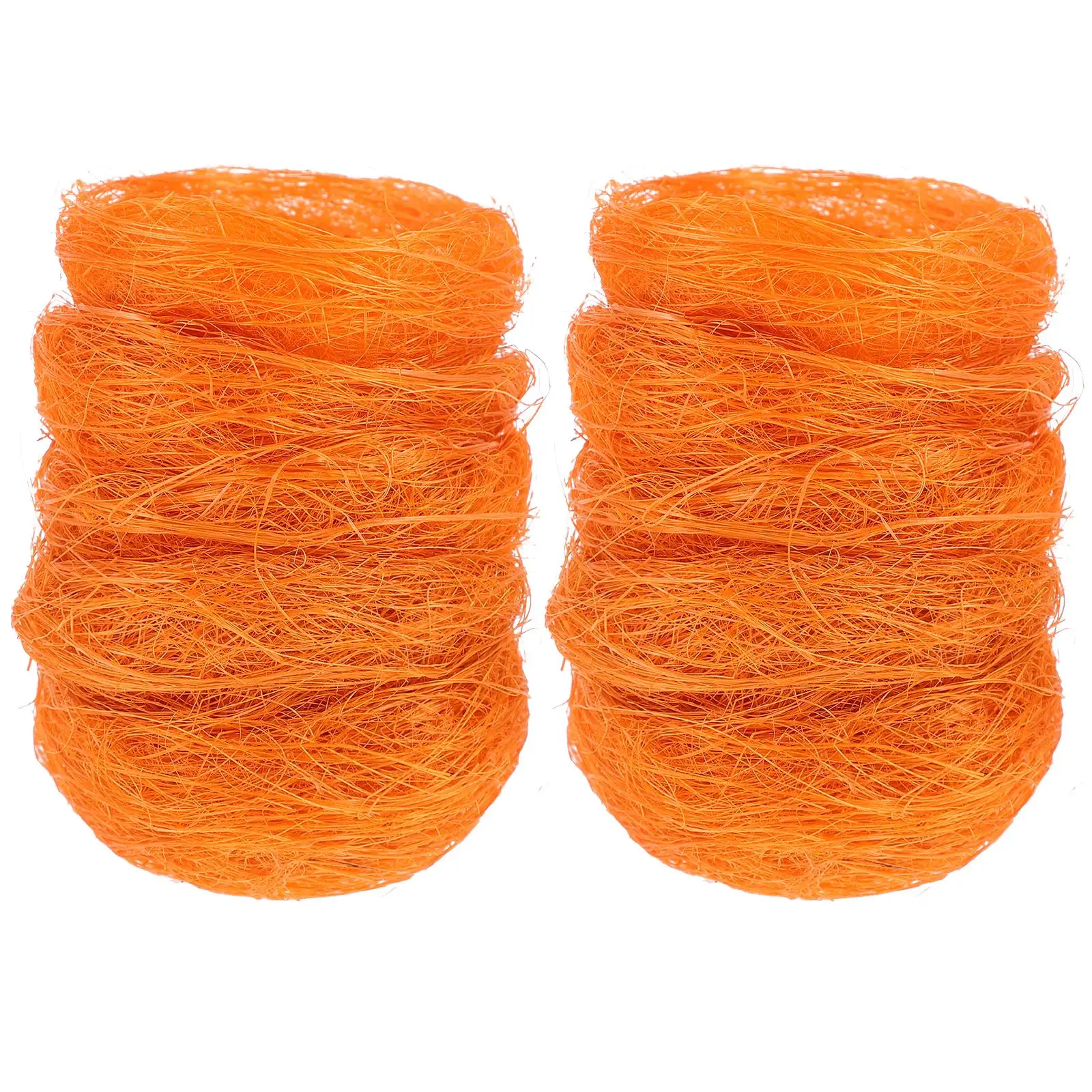 

10 Pcs Simulated Bird's Nest for House Photography Props Artificial Decorate Craft Accessories Orange Resting Crafts