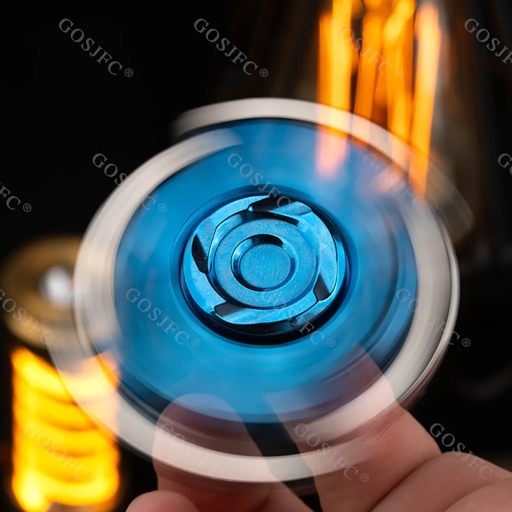 TQEDC 2.0 bricolage Fidget Spinner Rotation mécanique métal EDC clou ouvert Gyro Fidget jouets pour adultes