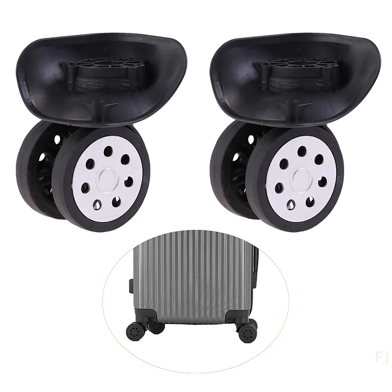 

[YU]1Pair Trolley Case Luggage Wheel Travel Suitcase Replacement Parts Silent Wear Pulley