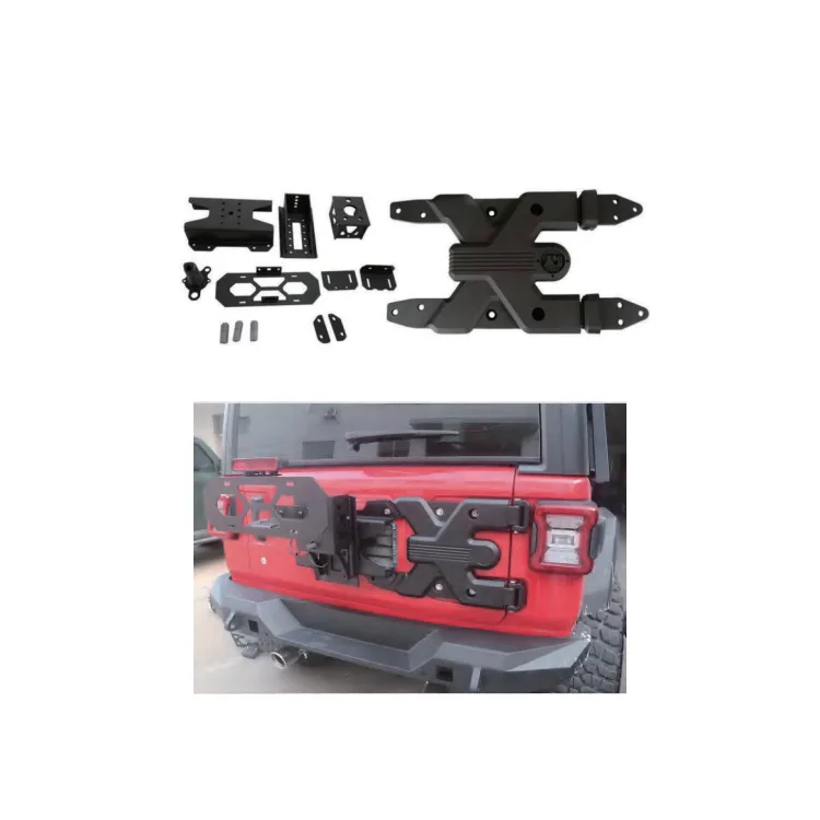 

Factory Sales JL1132 Aluminum Alloy spare tire bracket spare tire carrier for jeep for wrangler JL 2018+