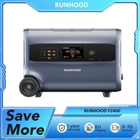 RUNHOOD F2400 3-in-1 Portable Power Station, 2400W 2400Wh, 4800W Peak Power, Outdoor Generator, Balcony Power Storage System