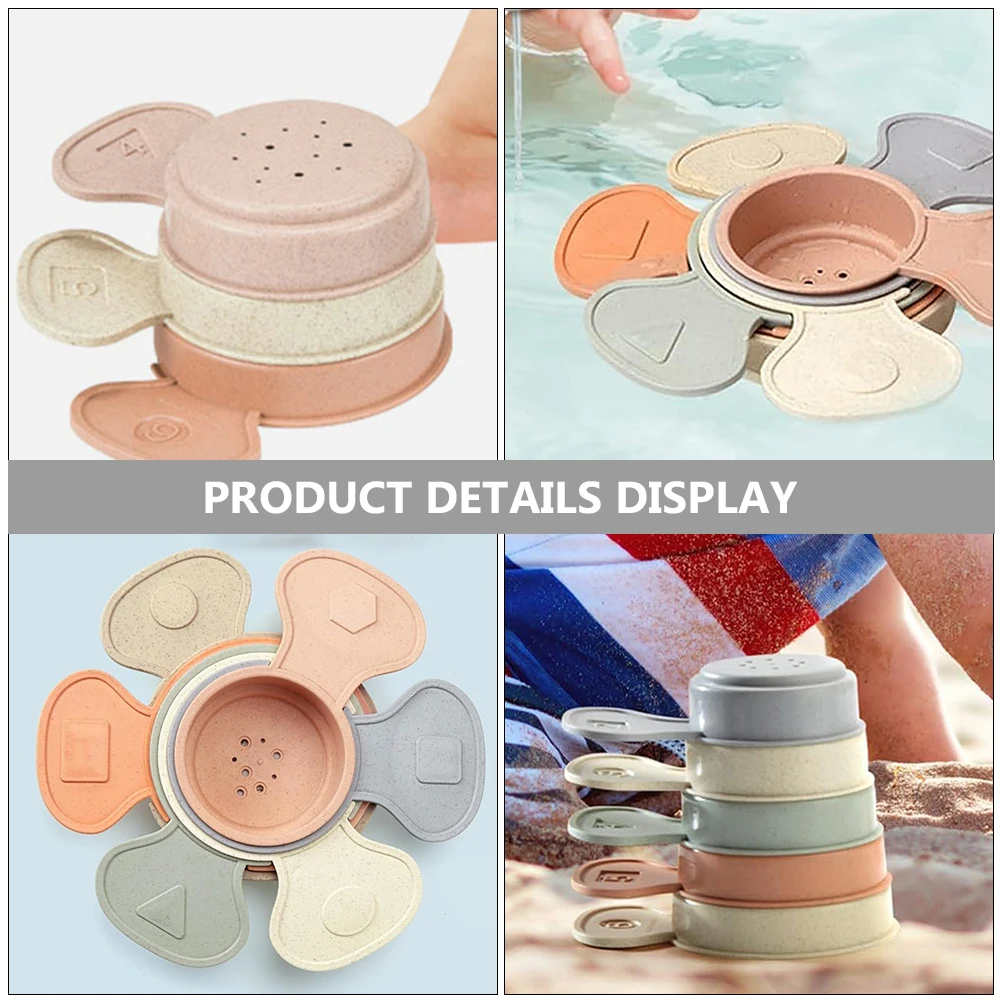 Ampulheta intelectual empilhada copo crianças brinquedos bebê empilhamento copos da criança plástico empilhável para nidificação