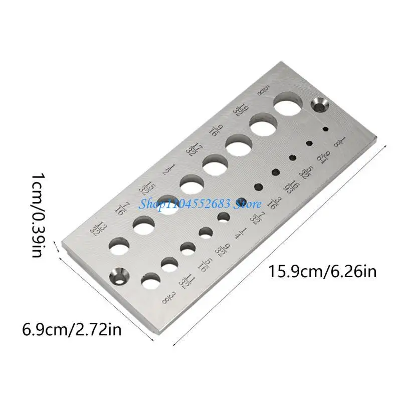 y6gd الصلب الصلب لوحة الصلب الصلب لوحة 19 ثقوب صانع الصلب لوحة الصلب من 1/8inch إلى 5/8 بوصة الإمبراطورية من أجل الخشب #6