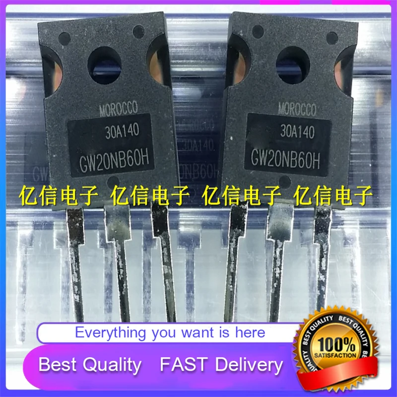 5Pcs/Lot New Original GW20NB60H 600V 20A Field Effect Transistor TO-247 Good Quality  In Stock