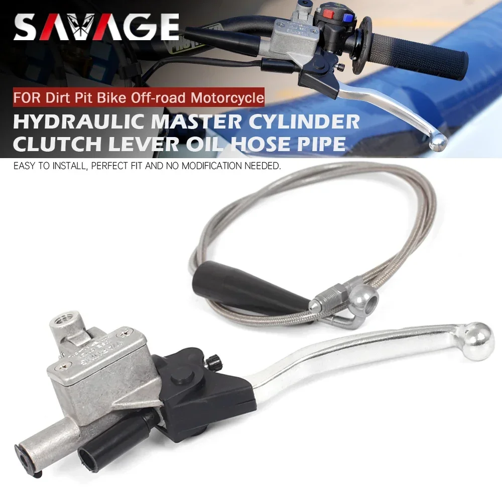 Hydraulic Clutch Master Cylinders For Dirt Pit Bike Off-road Motorcycle Accessories Braided Steel Oil Hose Cable Clutch Lever