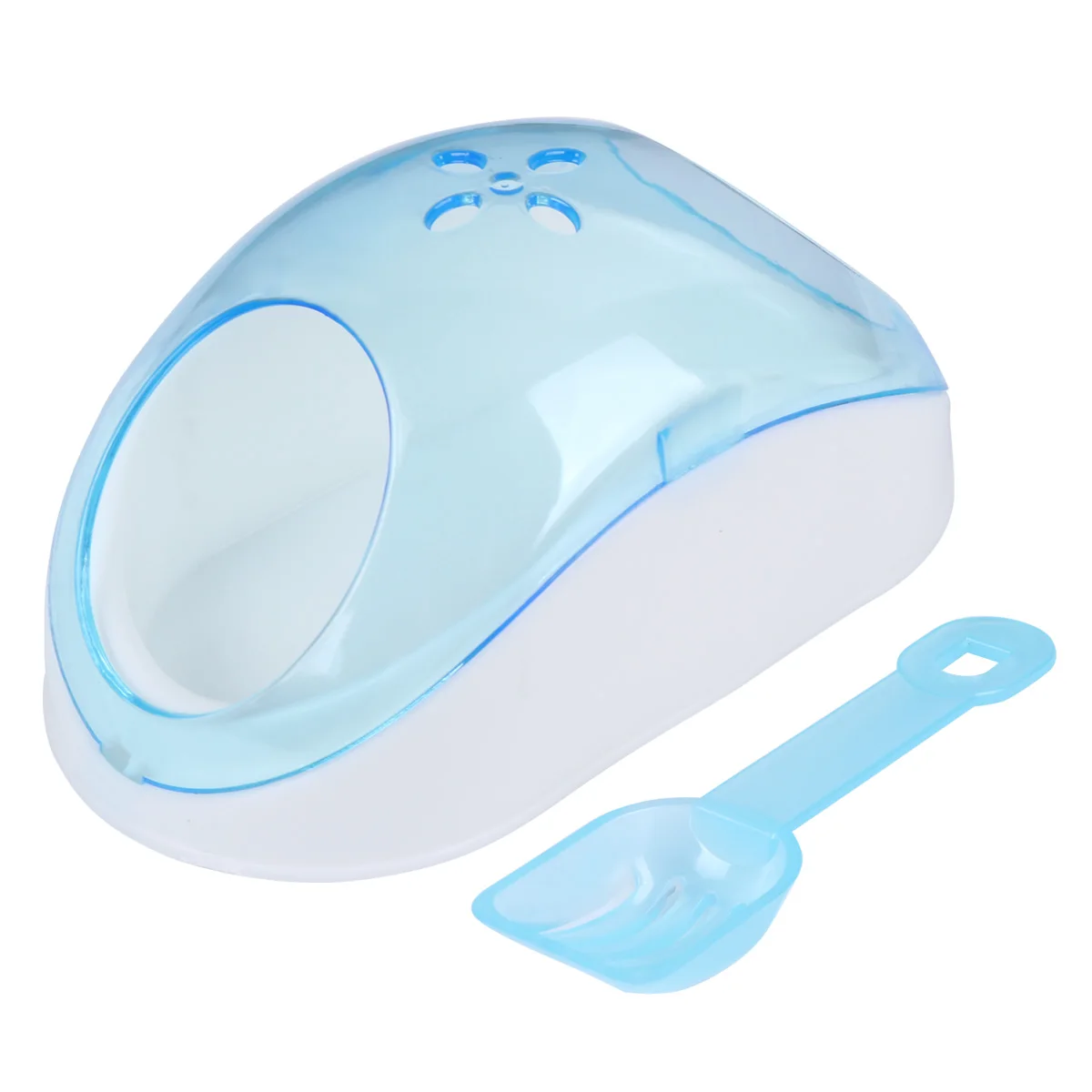 

Pet Tub Set Hamster Chinchilla Sand Bath House Bathroom Shower Room Supplies Eco Friendly Plastic Portable Safe Design Stress