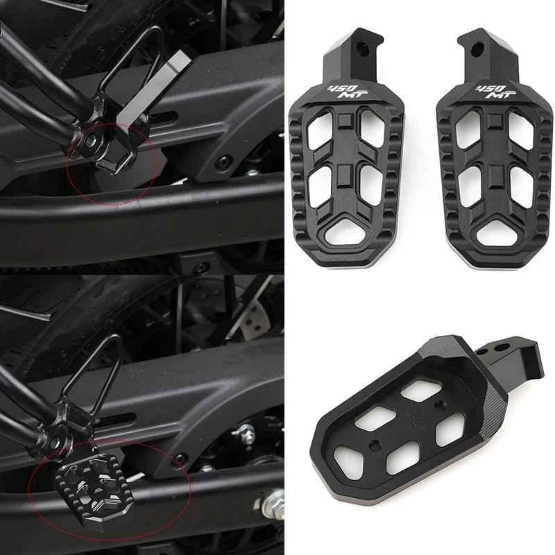 

Для CFMOTO CF MOTO 450MT 450CLC 450 MT CLC, аксессуары для мотоциклов, задние подножки с ЧПУ, подставка для ног, комплект педалей с расширяемыми зубами