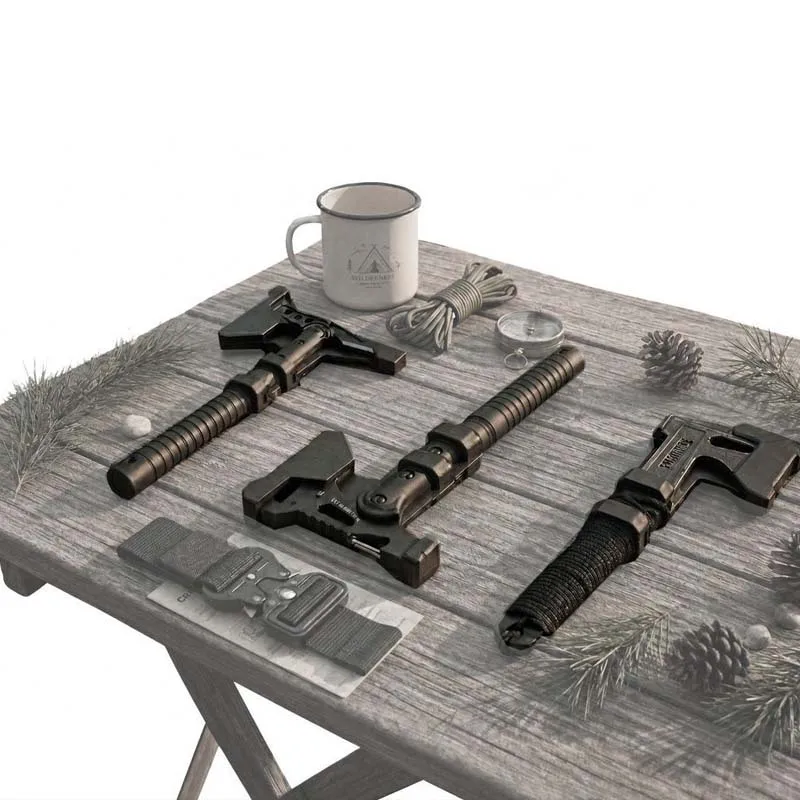Outdoor EDC Mountain Blade Tactical Axe With Case Survival Tactical Equipment Battle Emergency Chopstick Camping Hiking Tool
