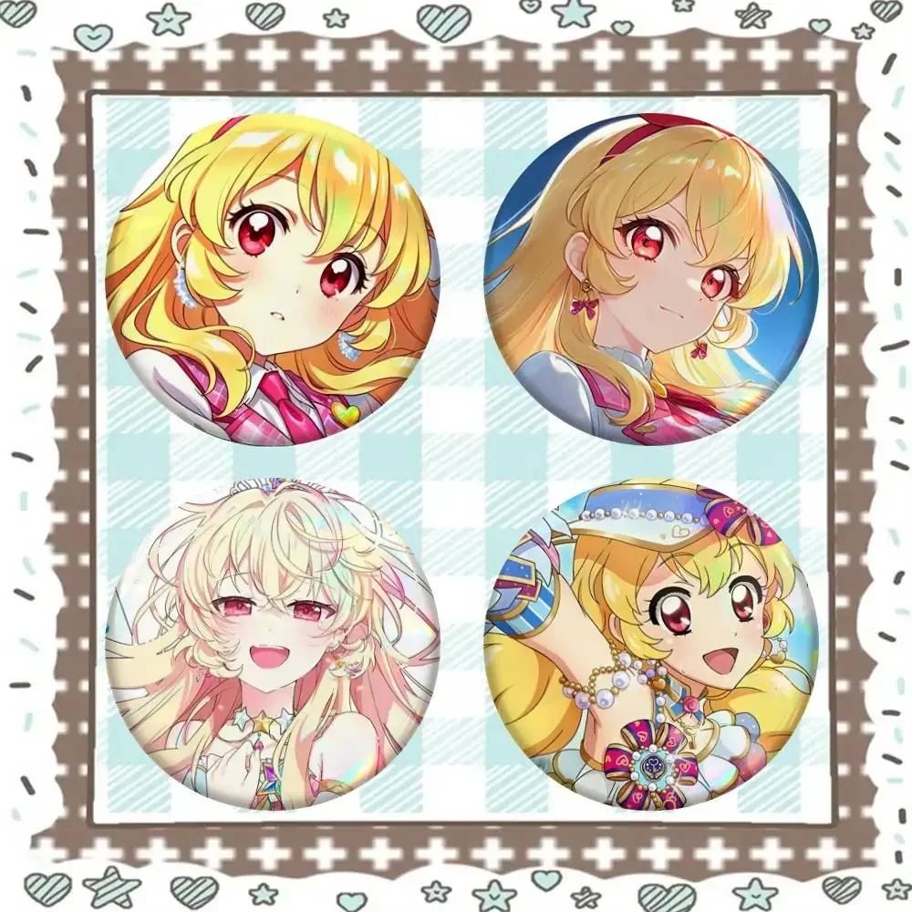 Hoshimiya Ichigo Anime Badge Tinplate Meme Round Brooch For Hat Bag Creative Lapel Jewelry Accessories Gifts