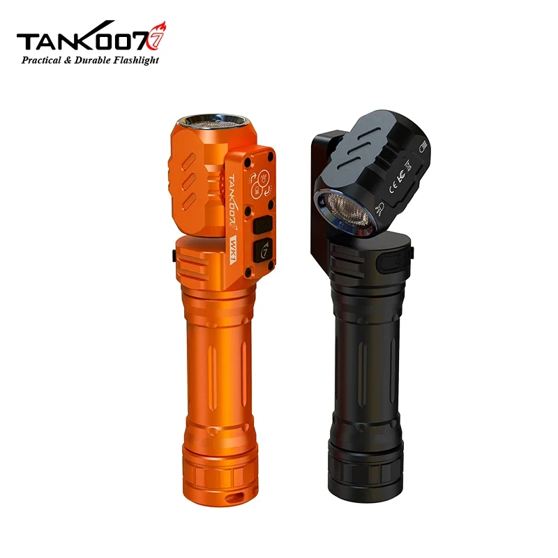 

Tank007 WK1 Bidirectional Rotation Magnetic Suction Flashlight 1400 Lumen Rechargeable LED Torch Light with 18650 Battery