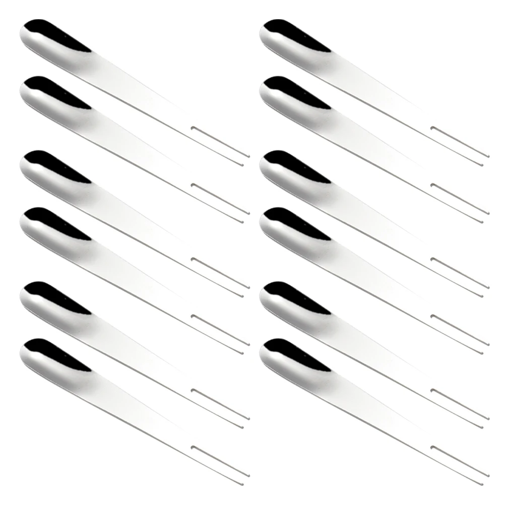 

24pcs Cocktail Forks Cheese Forks Dinner Fork Dessert Spoons Appetizer Forks Cake Forks Stainless Steel Home Flatware