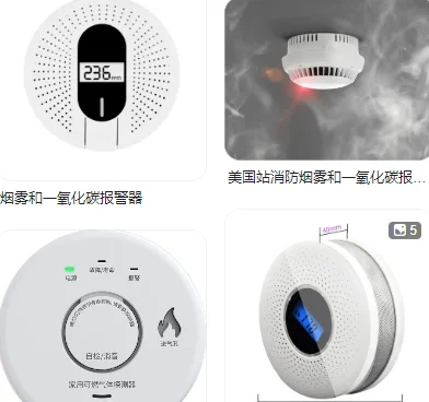 

Детектор дыма и угарного газа Монитор газа CO Звуковое и световое предупреждение Датчик CO Сигнализация со светодиодным цифровым дисплеем для домашнего офиса