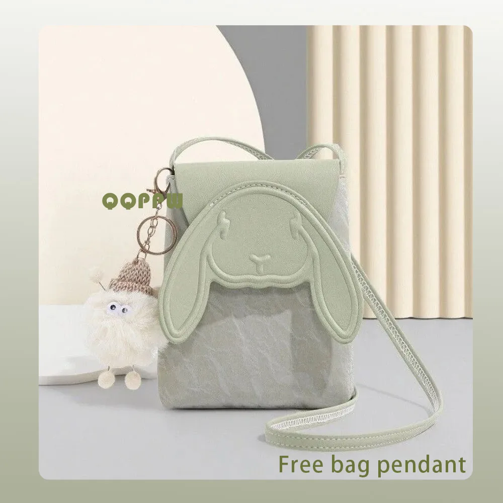 

Leisure Tote for Ladies Genuine Cow Leather Women Crossbody Bag Quality Women Handbag Sweet and Cute Rabbit Shape