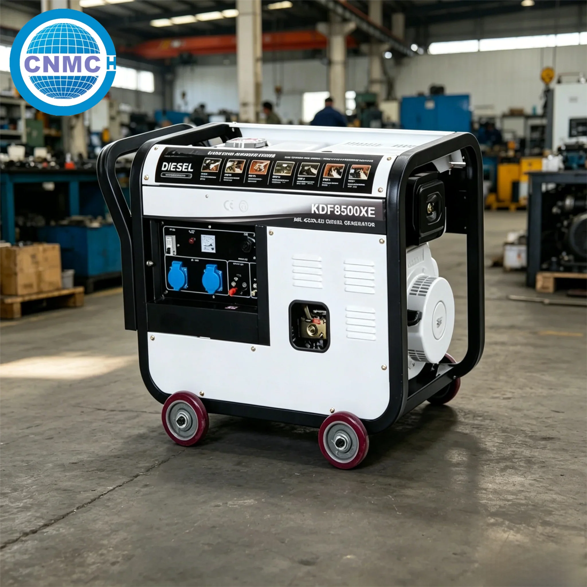 

3KW 4KW 5KW 6KW 7KW 9KW Open Frame Diesel Generator 50HZ 230V 400V Electric Start electricity generator with Wheels CE Certified
