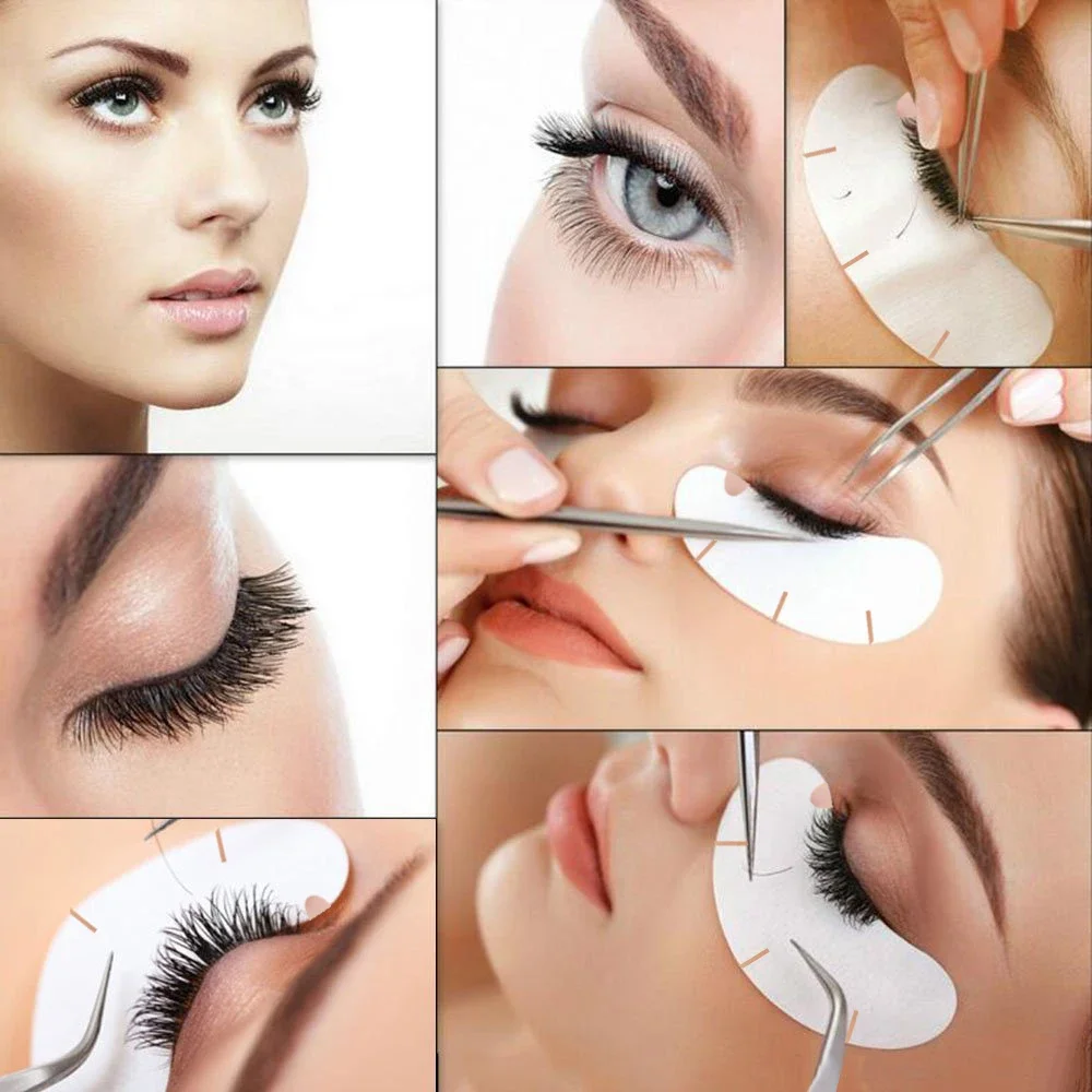 Patchs autocollants pour les yeux, 50 paires, tampon pour les yeux, isolation, élimination de l'hydrogel, extension de cils, outils de maquillage