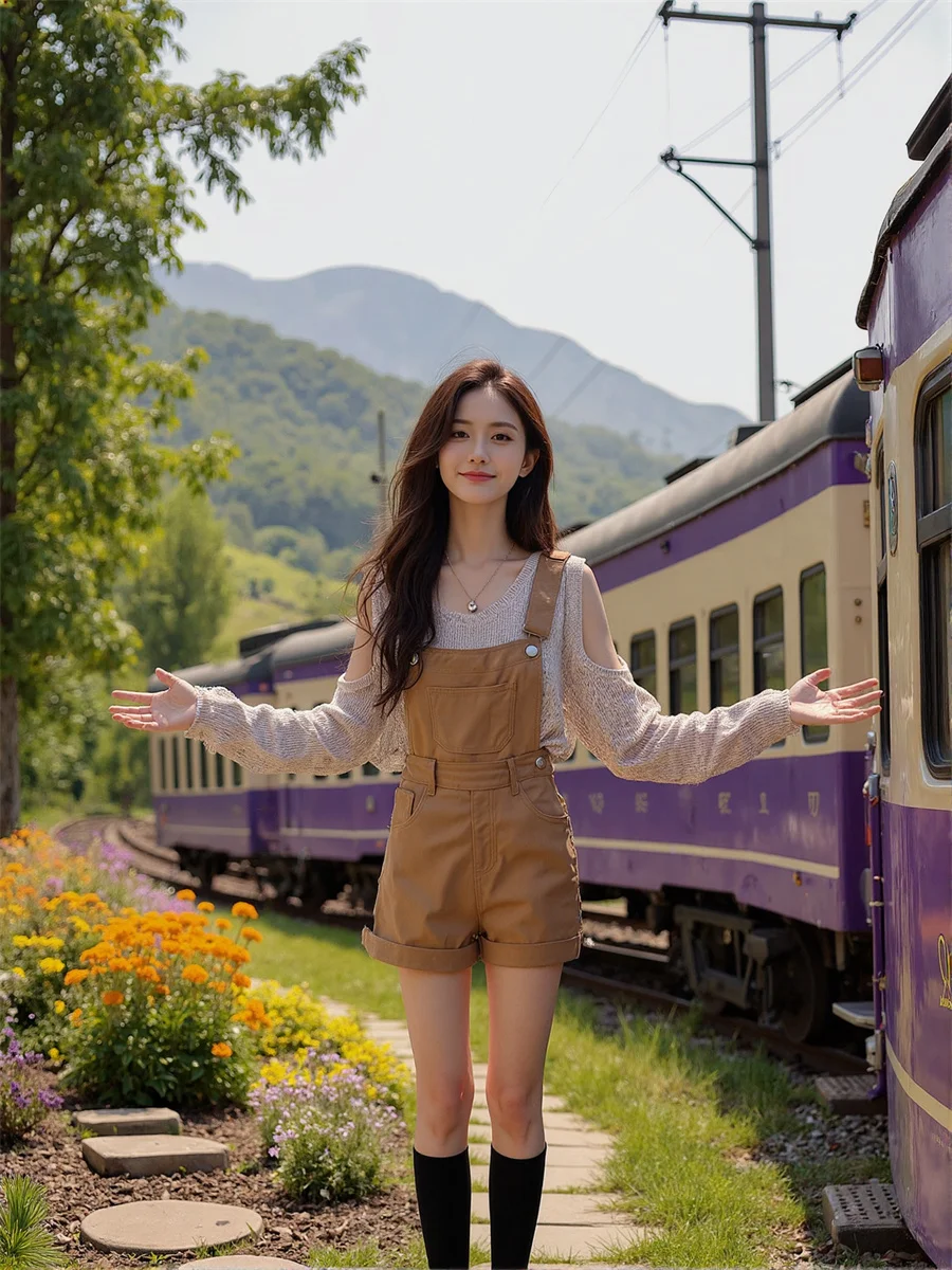 

Джинсовые винтажные комбинезоны 2025, женские комбинезоны с высокой талией, элегантная женская одежда, трендовая летняя сексуальная мода без бретелек с лямкой на шее