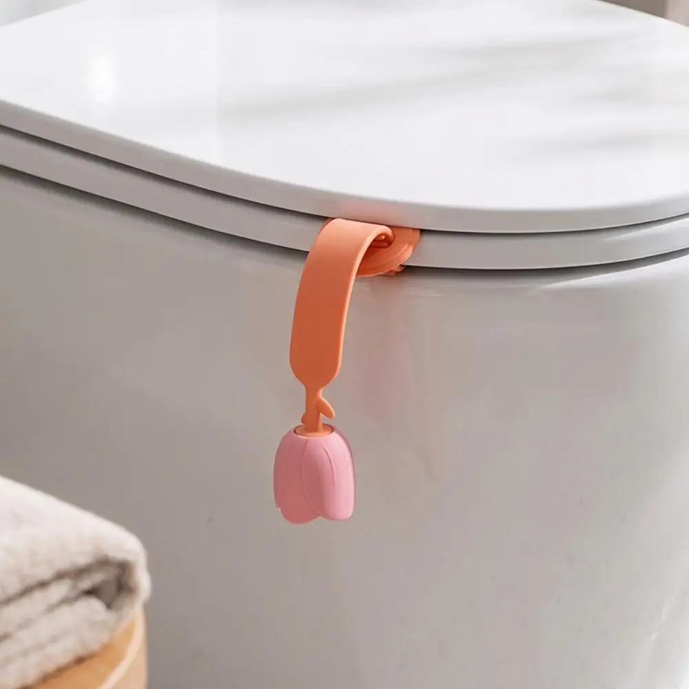 Silicone Toilet Lid Lifter Hands Free Toilet Seat Lifter Silicone Tulip Toilet Lid Lifter Hands-free Seat Lift Handle Touch-free