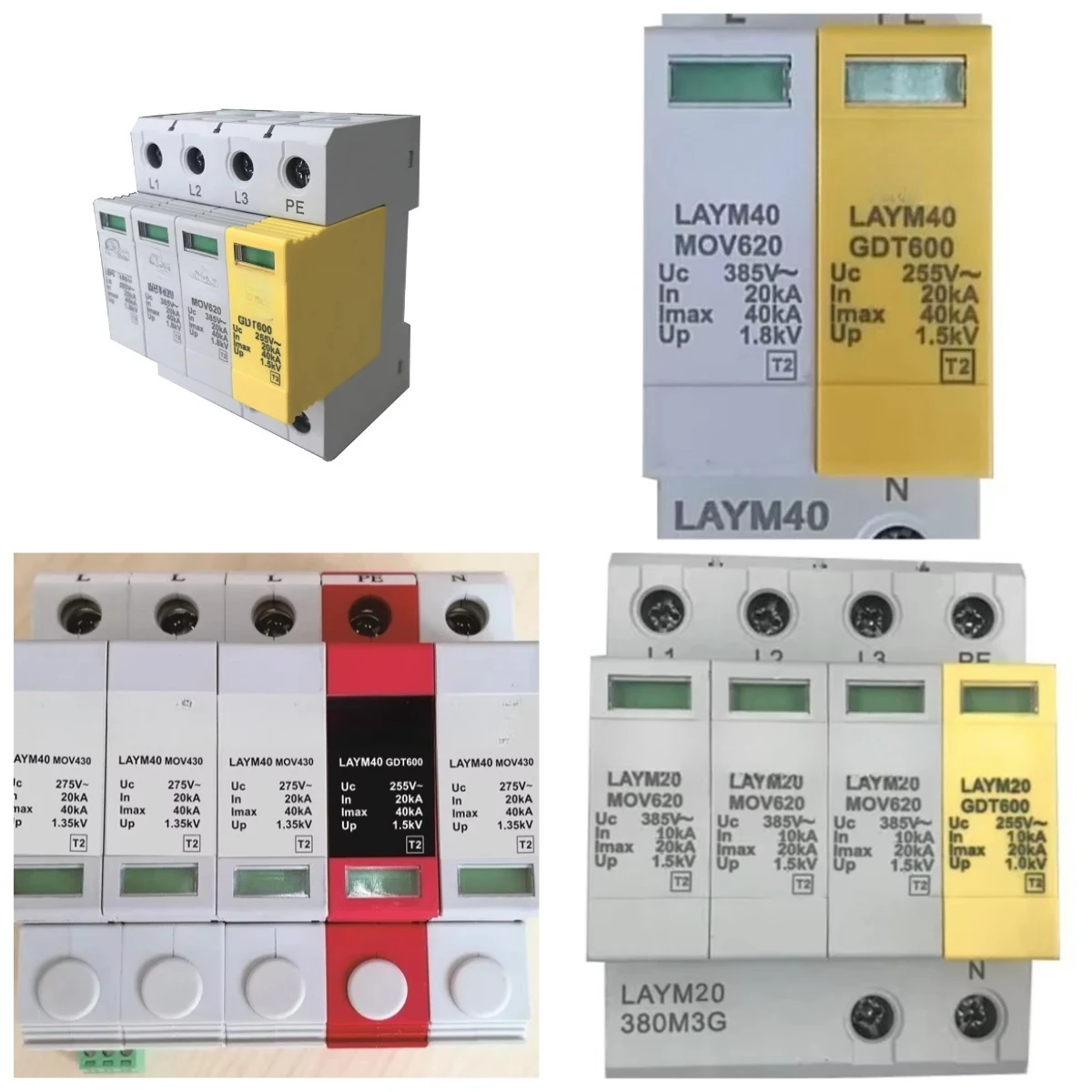 220V 40kA 3 Phase Surge Protection Device
