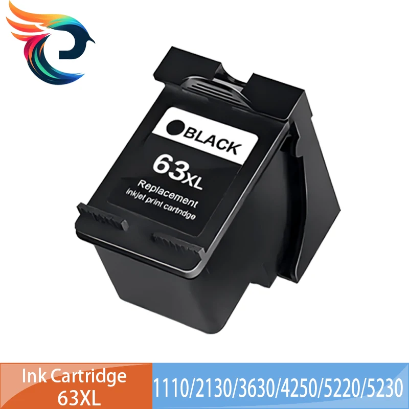 HP63 63 XL 63XL Refillable Ink Cartridge Compatible for HP Deskjet 1110 2130 2131 2132 3630 3632 4250 5220 5230 5252 5232