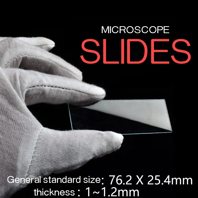 Imagem -02 - Microscópio em Branco Glass Slides Fosco Slides para Laboratório Preparação de Espécime e Ciência Único Lado 25x76 mm 50 Pcs