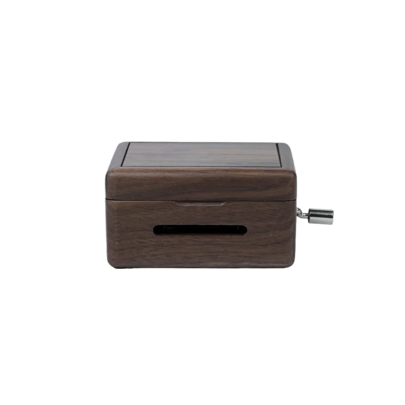 

15-Tone walnut hand-cranked 30-tone photo frame music box paper tape punched music DIY music box