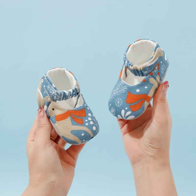 Summer Baby Shoes Spring and Autumn Men's and Women's Baby Soft Soled Summer Shoes One Year Old Baby Indoor Walking Shoes Socks