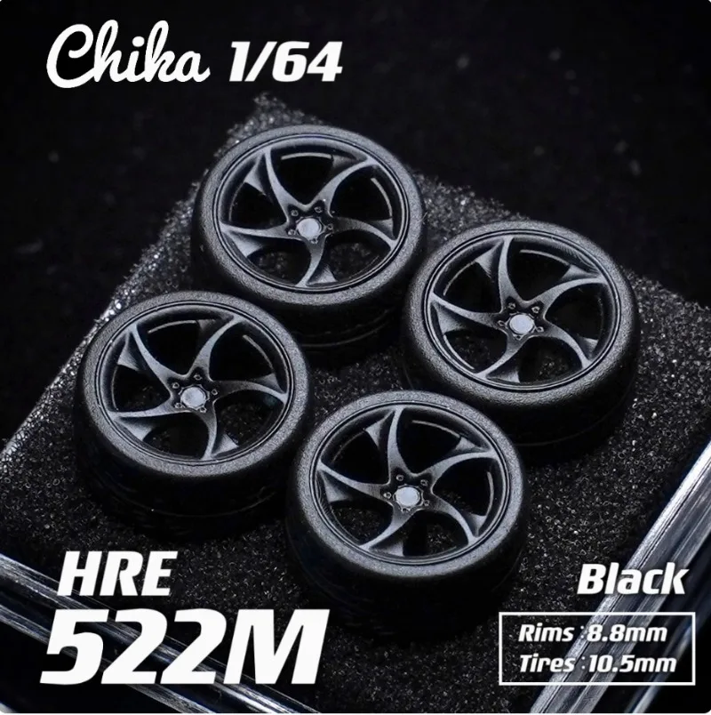 新品 1/64 HRE 522M 9.7mm/10.5mm 改造ホイールハブ 1:64 スタティックモデルカー対応 金属製 在庫あり 即日発送 男の子向けギフト