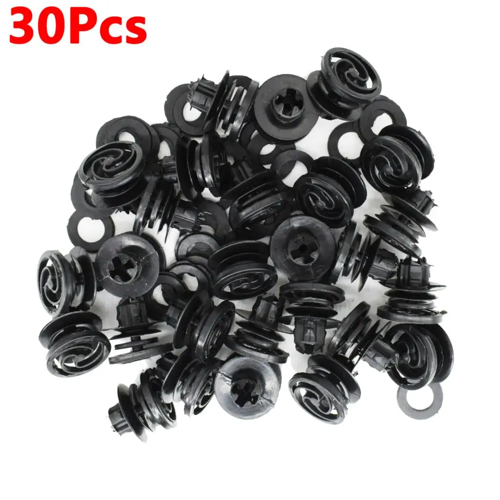 

30pcs/set Plastic Interior Door Card Trim Panel Clips 3B0868243 Replaces For VW Volkswagen JETTA GOLF MK4 PASSAT BORA