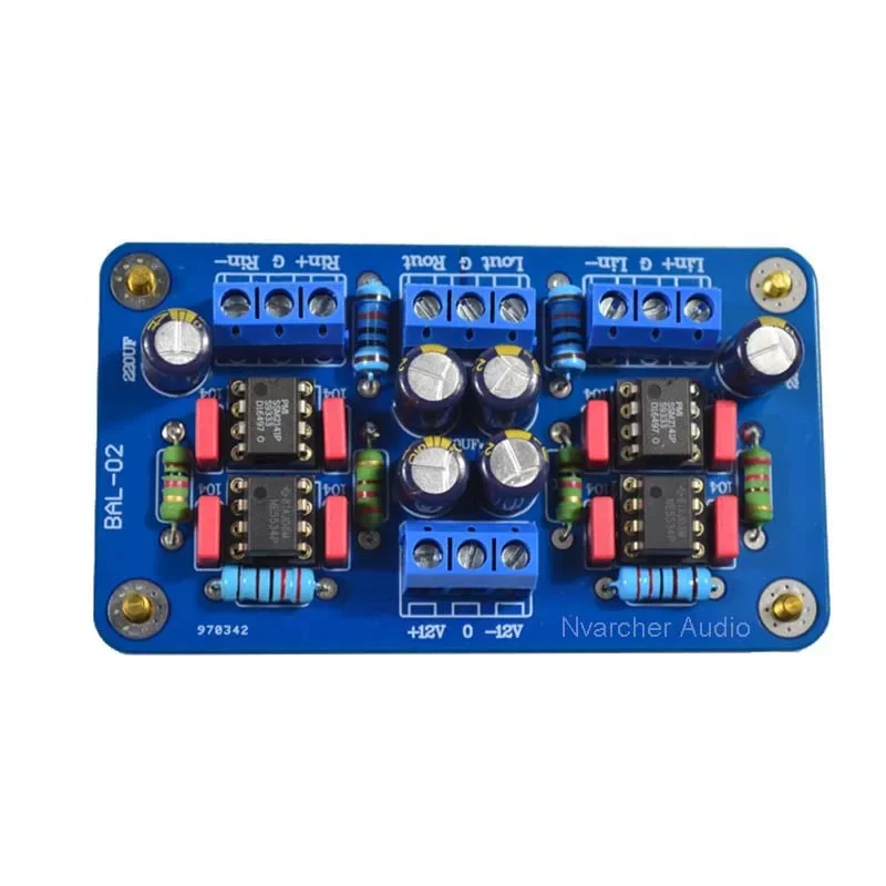 Nvarcher SSM2141 Balanced XLR Signal To Unbalanced RCA Single-ended Power Amplifier 5532 OP AMP For Audio Sound Amplifiers