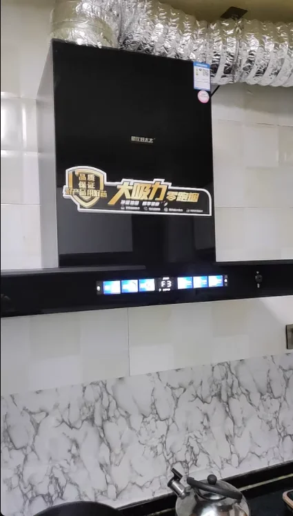 220V Haipull Goodwife Top Suction Range Hood Kitchen High Power Smoke Extractor Self Cleaning European Style AG