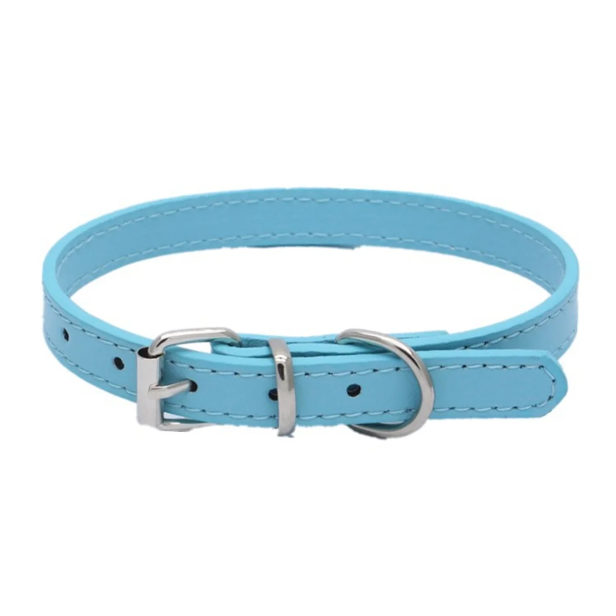 Popular Adjustable Colorful Pet Collars Kitten Cat Collar PU Leather Neck Strap Safe for Dogs Soft Pet Supplies