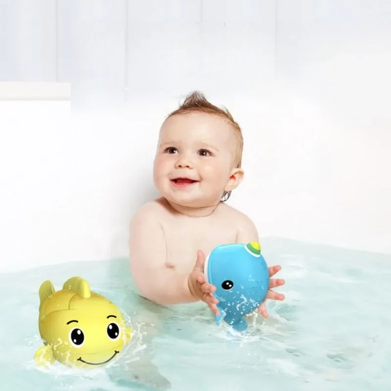 

Children's Water Play Toy Cute Whale Carp Jet Submarine Octopus Baby Bath Clockwork