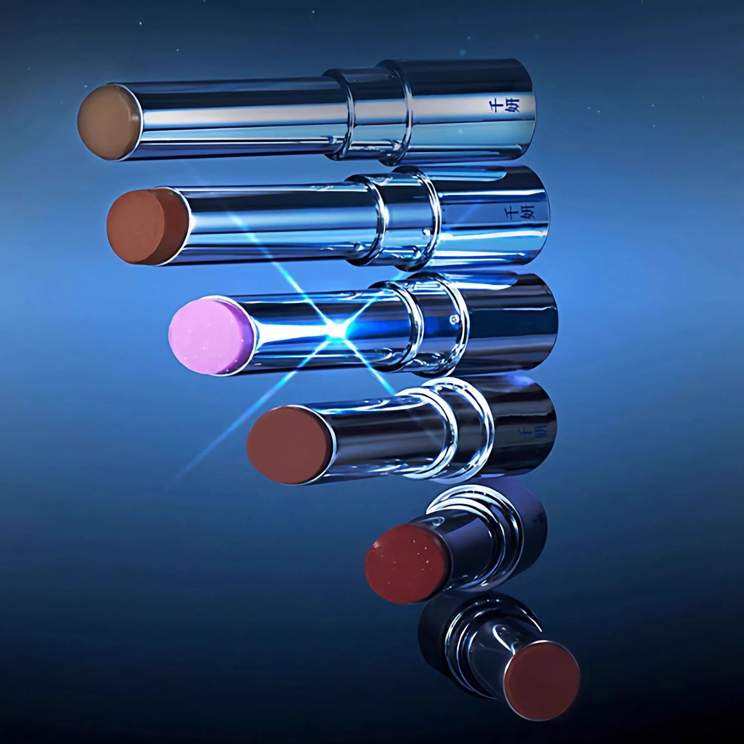 ملمع شفاه صلب من فيلم كريريبي كريستال، لمسة نهائية مرآة طويلة الأمد، شفاه مبطنة، ملمع شفاه أحمر، أحمر شفاه مرطب للنساء