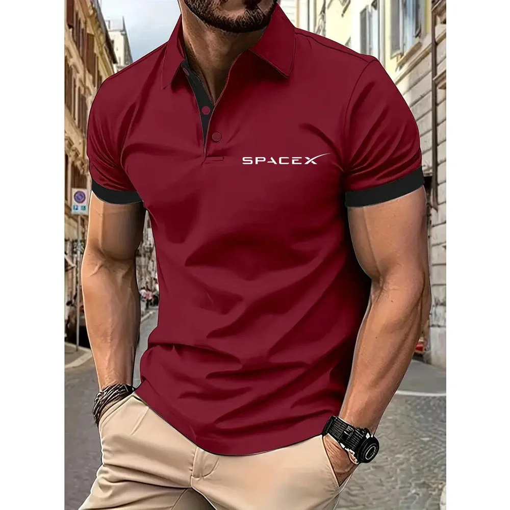 Trendy new men\'s clothing, high-quality cotton polo shirts, outdoor sports and leisure T-shirts, tops, business and leisure shor