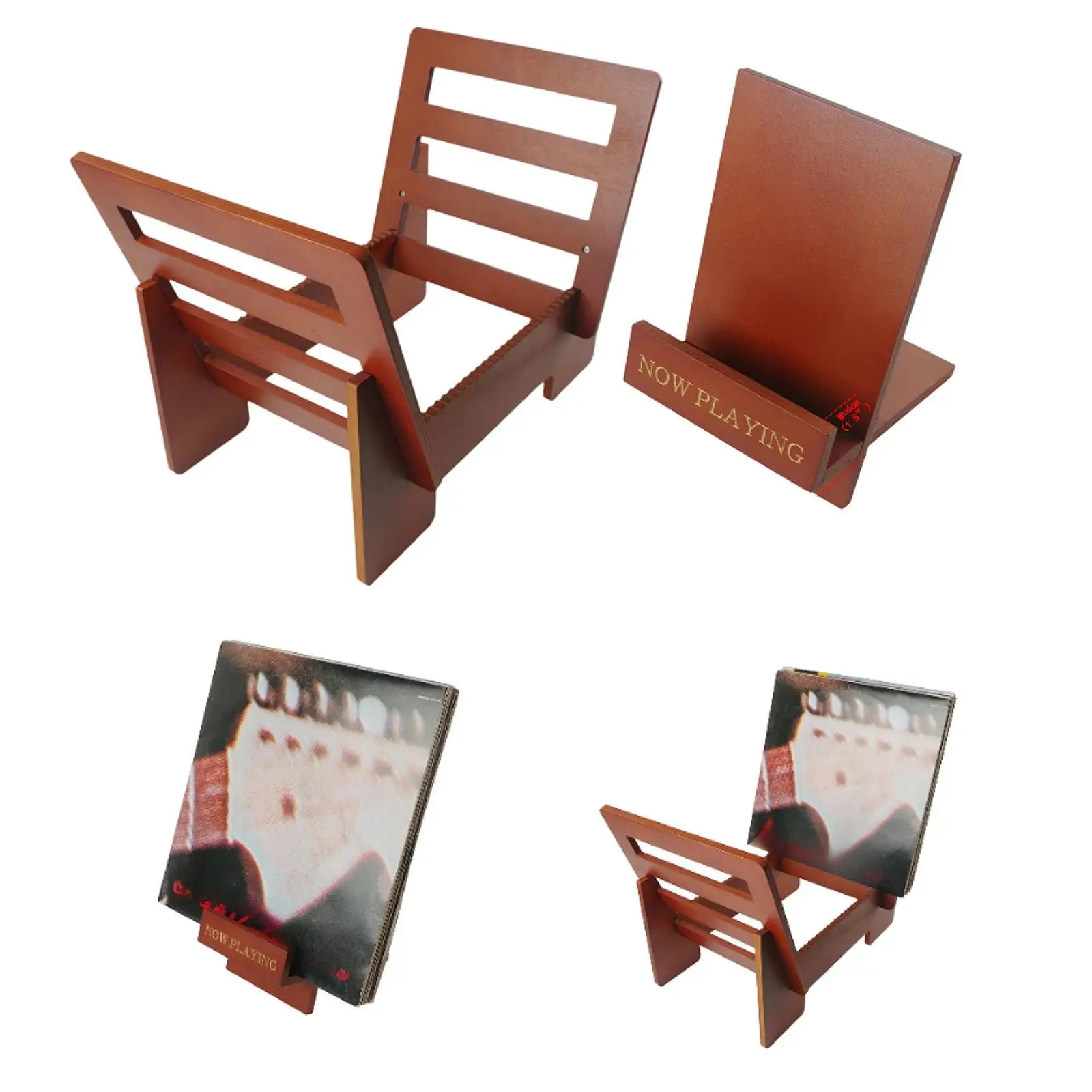 Vinyl Record Display Stand Sturdy Vinyl Record Accessories Vinyl Record Holder Records Storage Organizer for Albums Vinyl Record