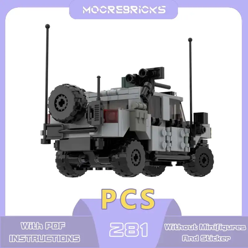 Combat Weapons M150 MCV Model MOC Military Armored Pickup Truck Building Blocks DIY Bricks Toy Kit Children's Christmas Gift