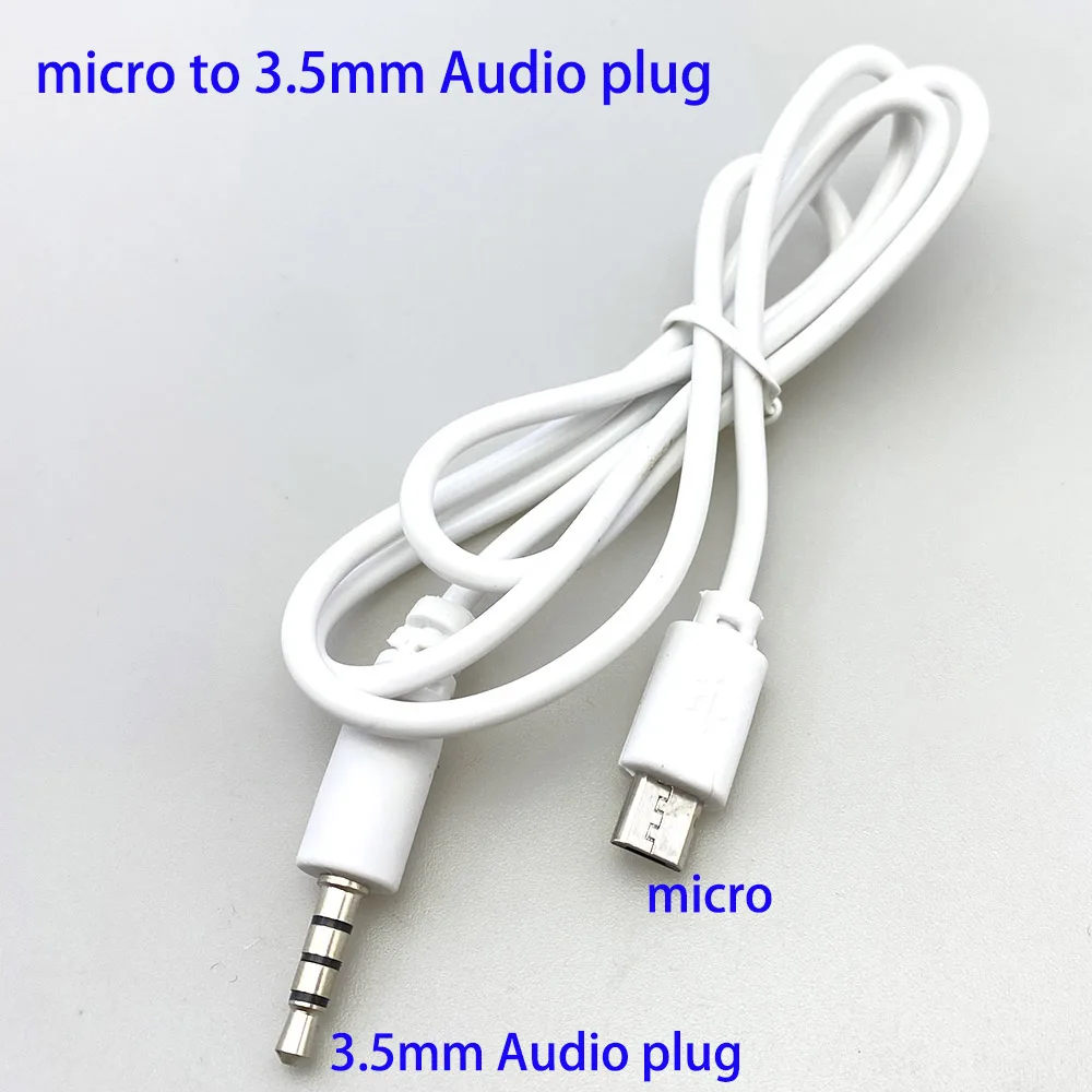 5 stücke micro zu 3,5mm Audio stecker Männlich audio kabel Stecker Männlich USB Karaoke Mikrofon Anschluss CableAdapter OD 3,5 MM