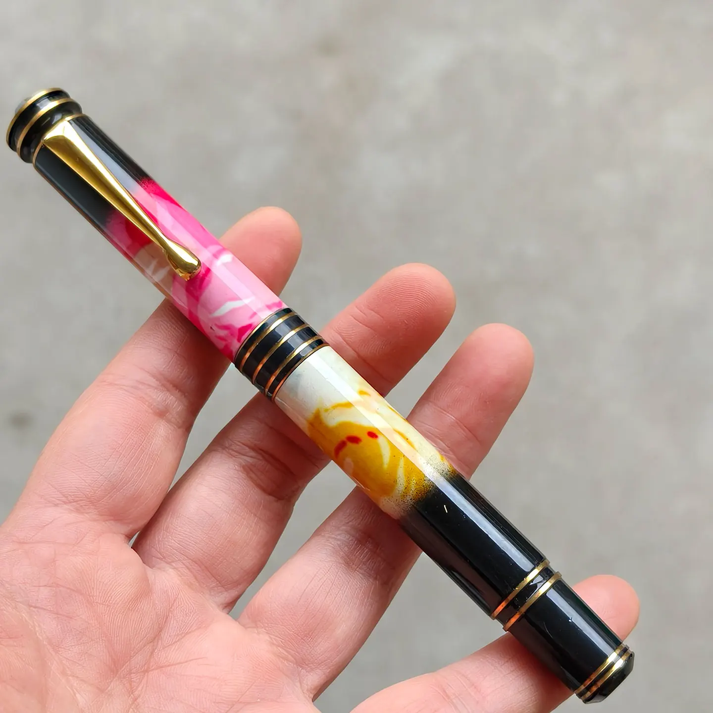Rare Out-of-Print Dandong Factory Golden Dragon Prince Fountain Pen 1990s Thick Barrel Metal Copper Collector's Item
