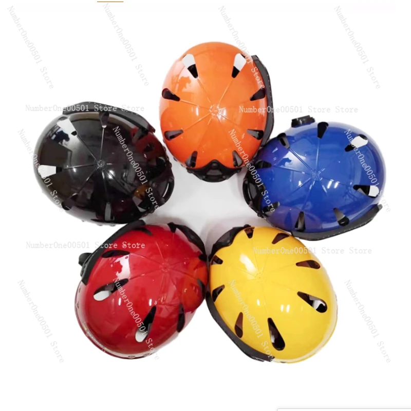 

Diving Helmet Anti Impact Thickened Saltwater Resistant Red Yellow Tactical Water Rescue Safety Helmet