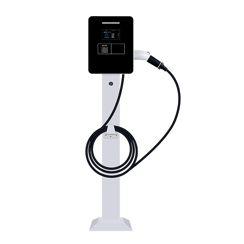 7KW AC new energy vehicle charging pile, household and commercial scan code outdoor vertical charging pile
