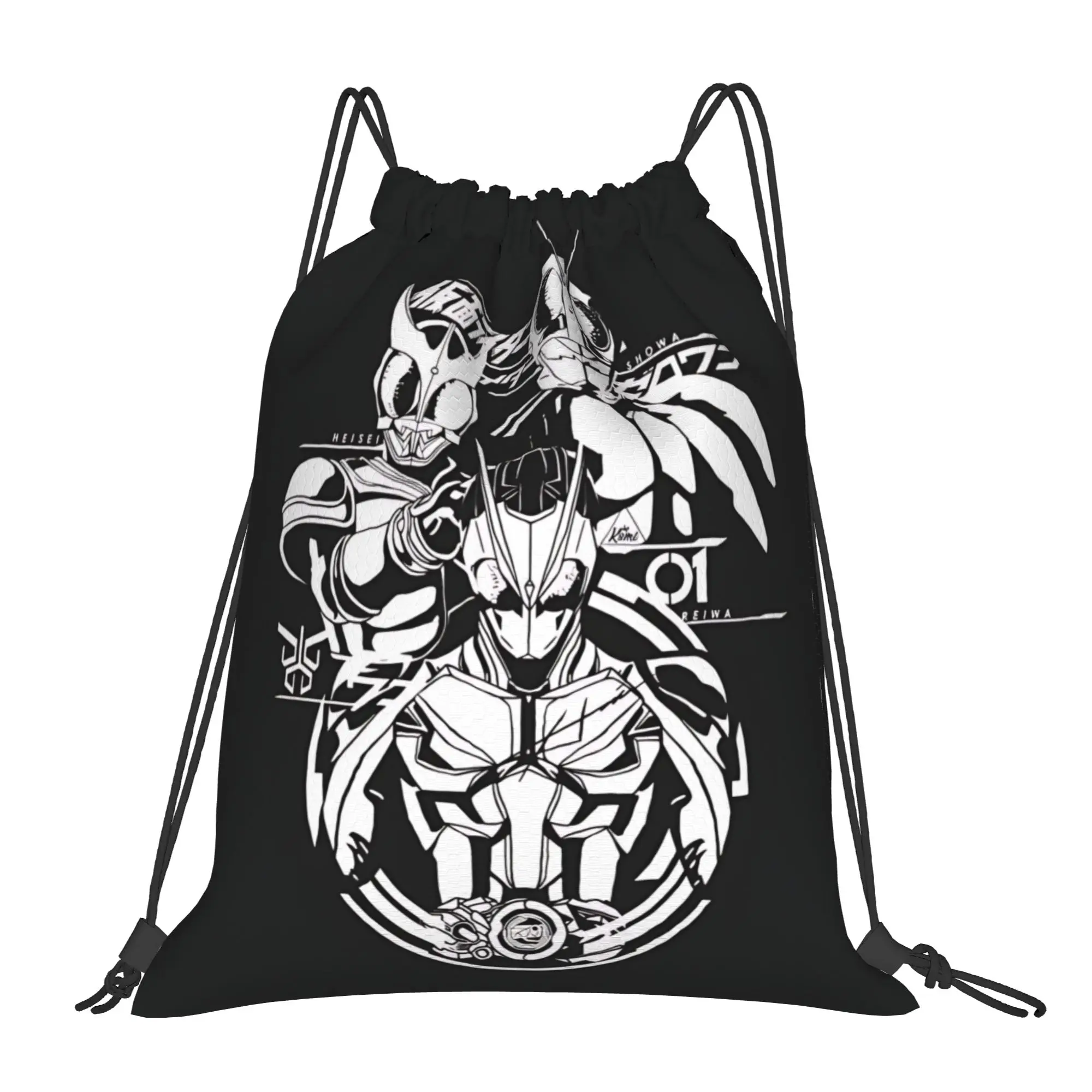gym Pouch Kamen Rider  Drawstring Bags Men Women Storage Backpack Teenager Travel Bag Multi-function Pocket
