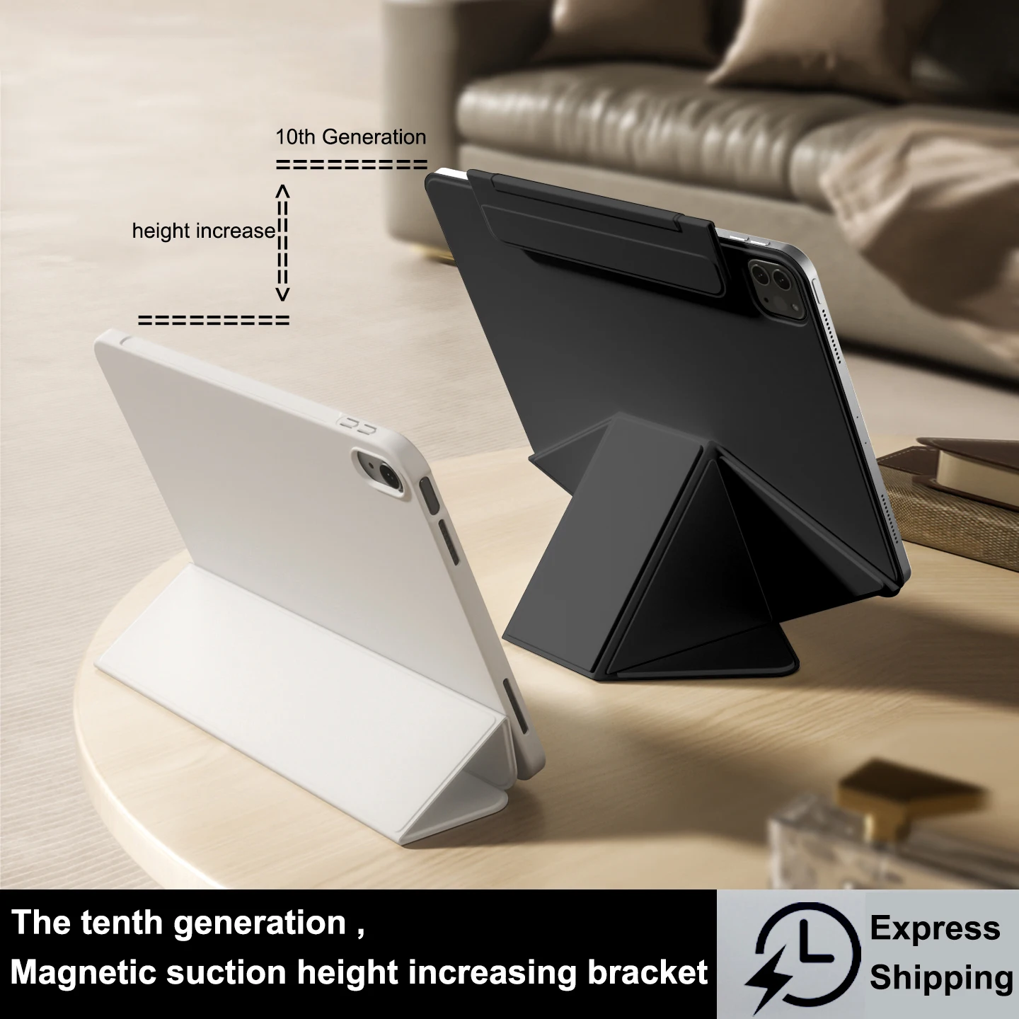 Smart Folio Cover for iPad Pro 11 Case M5 2025 iPad Air 11 M3 Funda iPad A16 11th Mini A17 Pro 13 M4 M2 12.9 Magnetically Capa