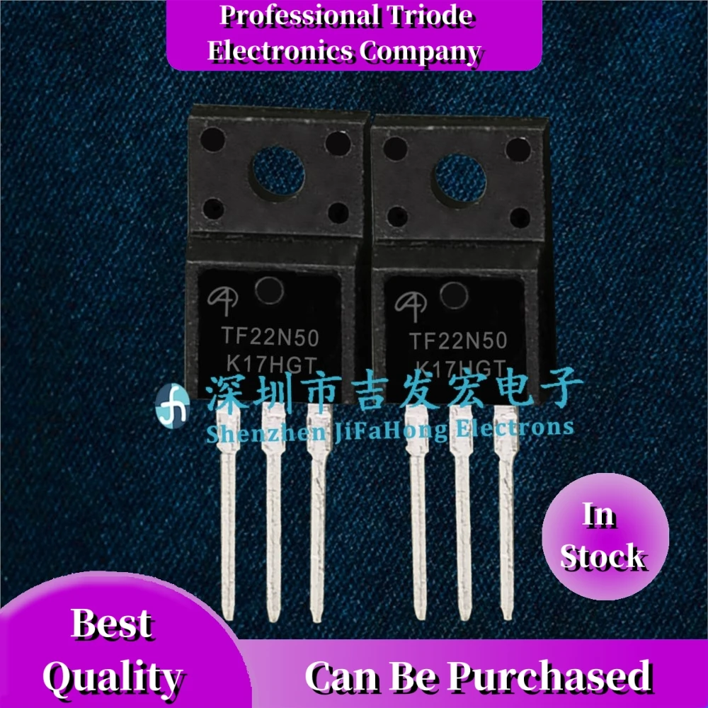 

10PCS TF22N50 AOTF22N50 TO-220F MOS 500V 22A Best Quality Quick Delivery