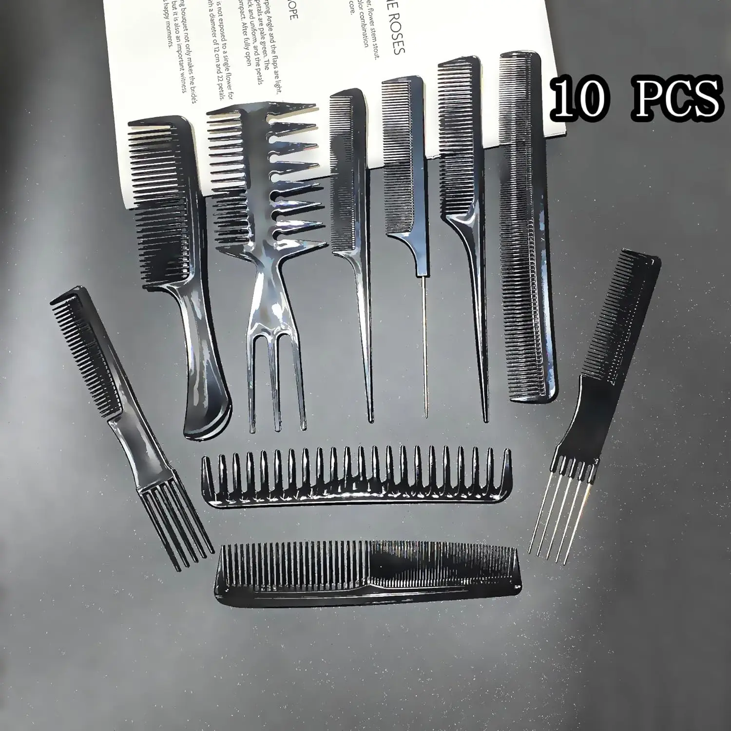 10-Pieces Hairdressing Comb Set