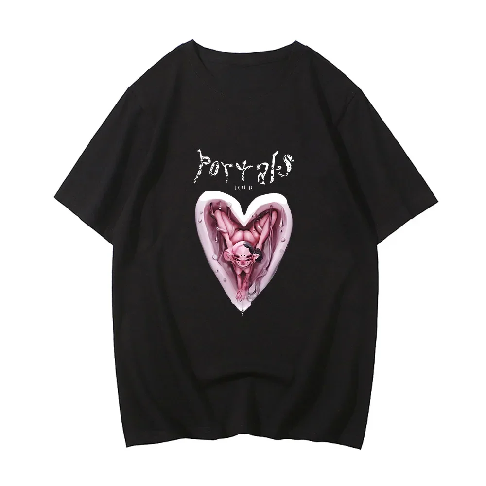 Melanie Martinez Portals Tour Men T-shirt High Street Hip Hop Print Short Sleeve T Shirt Tide Summer Loose Tops Cotton Clothes