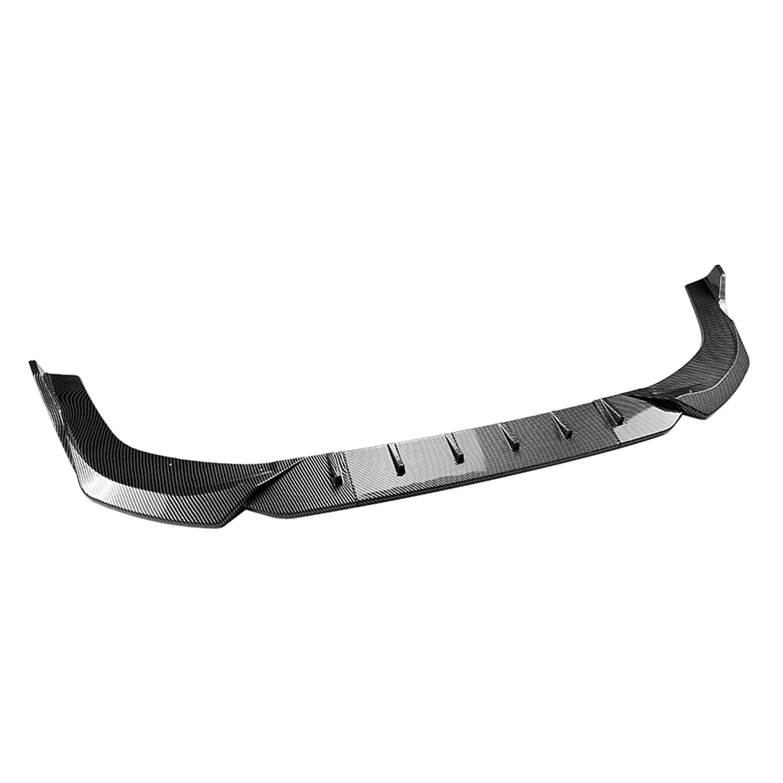 Alerón de parachoques delantero con apariencia de fibra de carbono/lama divisora de presa de aire inferior negra brillante para BMW MINI Cooper JCW F65 F66 F67 2024-25