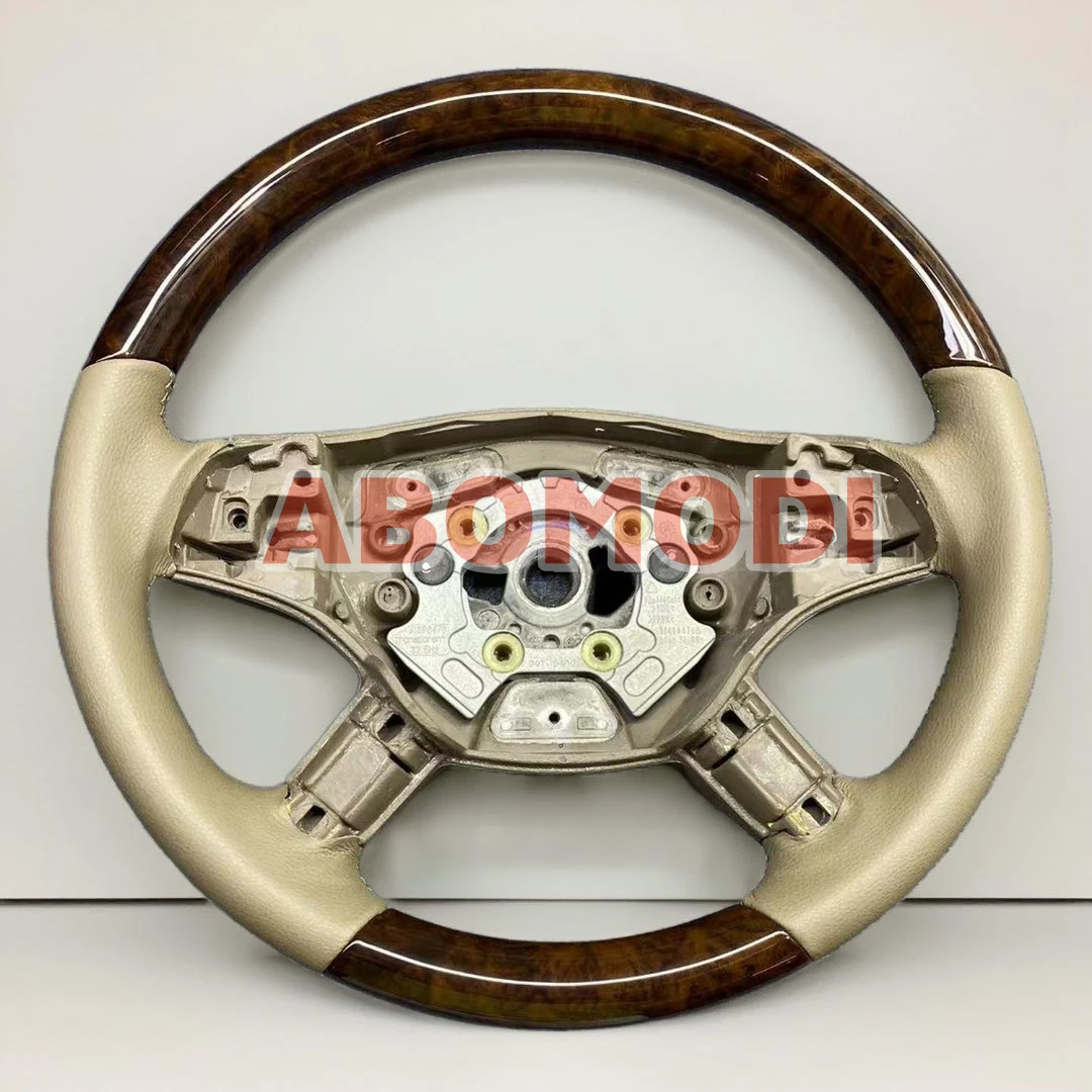 Peach Wooden Steering Wheel for Benz ML GL W164 X164 B R Class W245 W251 300-400 2006-2009
