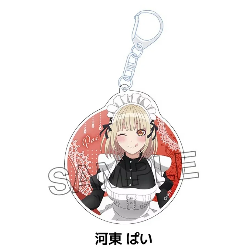 6CM Anime Pon no Michi Cosplay Acrylic Pendant Keychains Nashiko Jippensha (Anime Toy) Ornaments  Gifts Bag Acrylic KeyRing